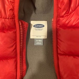 Brand new old navy puffer jacket